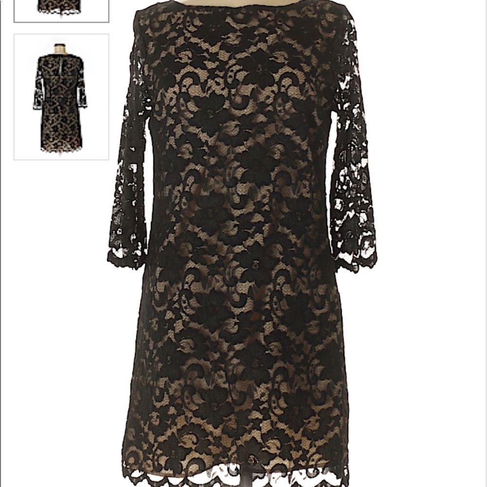 Black lace dress